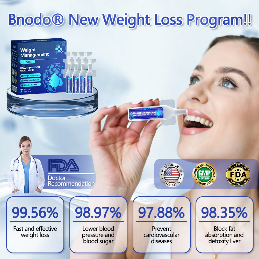 FDA Certified | Bnodo® Weight Management Oral Solution – Effectively addresses issues such as overweight, diabetes, and cardiovascular disease. ✅