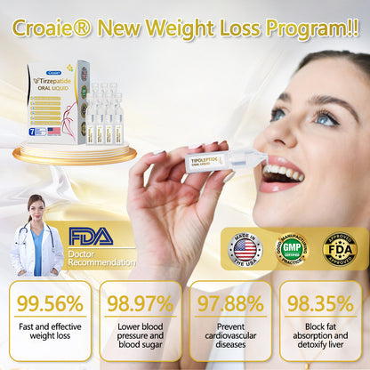 FDA Certified | Official US Store —  Tirzepatide Oral Solution, a dual-action weight loss solution containing GIP and GLP-1, one bottle daily, visible results in 7 days 🎉