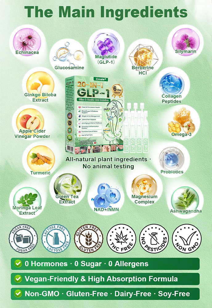 🔥New Arrival | Croaie® 𝗚𝗟𝗣-𝟭 𝟐𝟎-𝐢𝐧-𝟏 𝐒𝐥𝐢𝐦& 𝑯𝒆𝒂𝒍𝒕𝒉𝐲 𝑶𝒓𝒂𝒍 𝑺𝒐𝒍𝒖𝒕𝒊𝒐𝒏 𝑂𝑛𝑐𝑒 𝑎 𝑑𝑎𝑦, 𝑣𝑖𝑠𝑖𝑏𝑙𝑒 𝑟𝑒𝑠𝑢𝑙𝑡𝑠 𝑖𝑛 7 𝑑𝑎𝑦𝑠  ✅ 𝗦𝘂𝗽𝗽𝗼𝗿𝘁𝘀 𝗼𝗯𝗲𝘀𝗶𝘁𝘆, 𝗰𝗮𝗿𝗱𝗶𝗼𝘃𝗮𝘀𝗰𝘂𝗹𝗮𝗿 𝗵𝗲𝗮𝗹𝘁𝗵, 𝗱𝗶𝗮𝗯𝗲𝘁𝗲𝘀, 𝘀𝗹𝗲𝗲𝗽 𝗮𝗽𝗻𝗲𝗮, 𝗴𝘂𝘁 𝗵𝗲𝗮𝗹𝘁𝗵, 𝗷𝗼𝗶𝗻𝘁 𝗶𝘀𝘀𝘂𝗲𝘀, 𝐰𝐡𝐢𝐥𝐞 𝐚𝐥𝐬𝐨 𝐟𝐢𝐫𝐦𝐢𝐧𝐠 𝐭𝐡𝐞 𝐬𝐤𝐢𝐧 𝐚𝐧𝐝 𝐛𝐨𝐨𝐬𝐭𝐢𝐧𝐠 𝐞𝐧𝐞𝐫𝐠𝐲.🎁