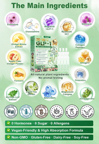 🔥New Arrival | Croaie® 𝗚𝗟𝗣-𝟭 𝟐𝟎-𝐢𝐧-𝟏 𝐒𝐥𝐢𝐦& 𝑯𝒆𝒂𝒍𝒕𝒉𝐲 𝑶𝒓𝒂𝒍 𝑺𝒐𝒍𝒖𝒕𝒊𝒐𝒏 𝑂𝑛𝑐𝑒 𝑎 𝑑𝑎𝑦, 𝑣𝑖𝑠𝑖𝑏𝑙𝑒 𝑟𝑒𝑠𝑢𝑙𝑡𝑠 𝑖𝑛 7 𝑑𝑎𝑦𝑠  ✅ 𝗦𝘂𝗽𝗽𝗼𝗿𝘁𝘀 𝗼𝗯𝗲𝘀𝗶𝘁𝘆, 𝗰𝗮𝗿𝗱𝗶𝗼𝘃𝗮𝘀𝗰𝘂𝗹𝗮𝗿 𝗵𝗲𝗮𝗹𝘁𝗵, 𝗱𝗶𝗮𝗯𝗲𝘁𝗲𝘀, 𝘀𝗹𝗲𝗲𝗽 𝗮𝗽𝗻𝗲𝗮, 𝗴𝘂𝘁 𝗵𝗲𝗮𝗹𝘁𝗵, 𝗷𝗼𝗶𝗻𝘁 𝗶𝘀𝘀𝘂𝗲𝘀, 𝐰𝐡𝐢𝐥𝐞 𝐚𝐥𝐬𝐨 𝐟𝐢𝐫𝐦𝐢𝐧𝐠 𝐭𝐡𝐞 𝐬𝐤𝐢𝐧 𝐚𝐧𝐝 𝐛𝐨𝐨𝐬𝐭𝐢𝐧𝐠 𝐞𝐧𝐞𝐫𝐠𝐲.🎁