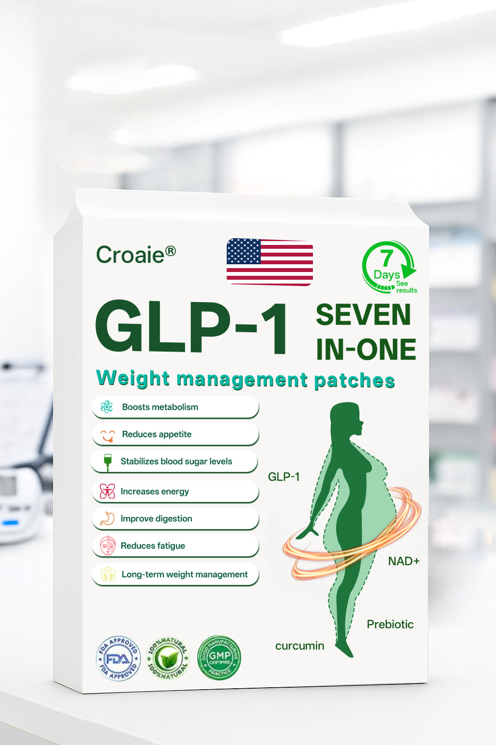 [See results in 7 days] Croaie® Nano Patch — Painless, Long-Lasting Relief for Diabetes, Obesity & Heart Health