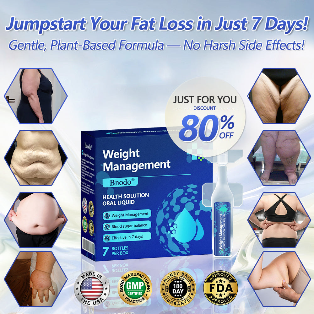 FDA Certified | Bnodo® Weight Management Oral Solution – Effectively addresses issues such as overweight, diabetes, and cardiovascular disease. ✅