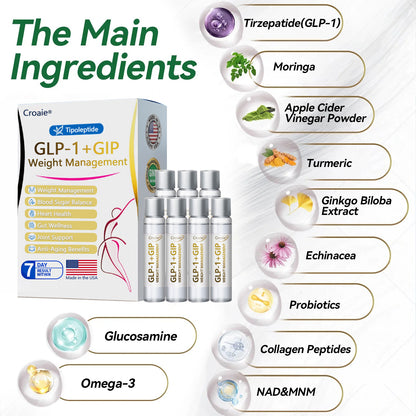 FDA 🇺🇸 | Official US 🇺🇸 Store — Croaie® Tirzepatide Oral Solution, GIP and GLP-1 Dual-Action Weight Loss Solution, One Bottle Daily, Results in 7 Days